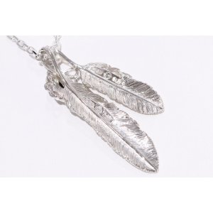 画像5: Wフェザーネックレス (MM2/M2オニキス) 『チェーン45cm』 