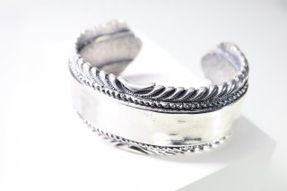 美品 buff バフ ラインバングル ワイド SV925 ブレスレット 箱付き