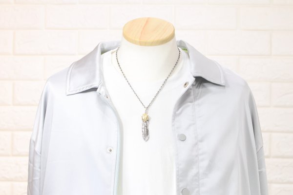 画像7:  千年フェザー (LL1_K18YGハートフェザー) ペンダント『チェーン50cm』  (7)