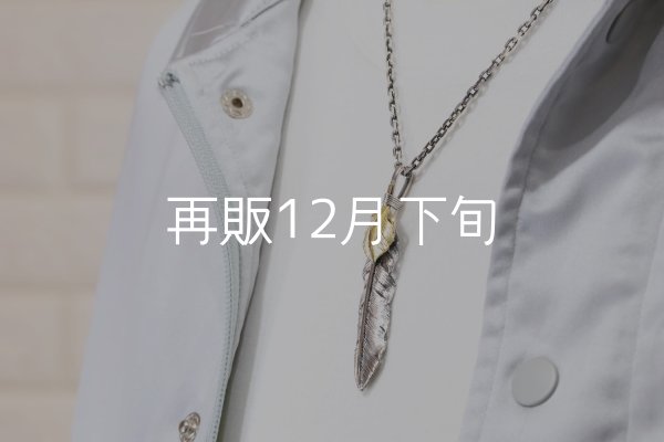 画像8:  千年フェザー (LL1_K18YGハートフェザー) ペンダント『チェーン50cm』  (8)