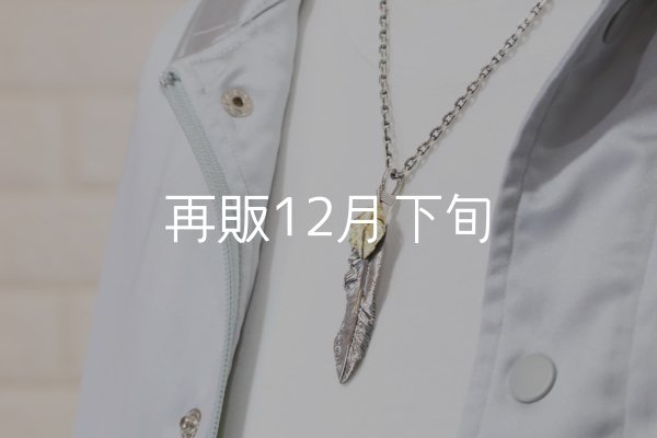 画像7:  千年フェザー (LL2_K18YGハートフェザー) ペンダント『チェーン50cm』  (7)