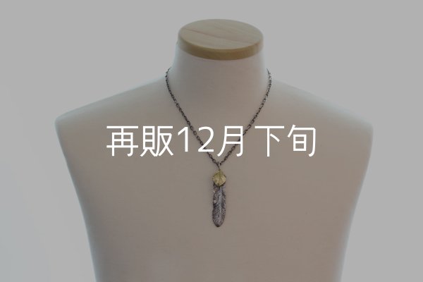 画像6: 千年フェザー (XL2_K18YGハートフェザー) ペンダント『チェーン50cm』  (6)