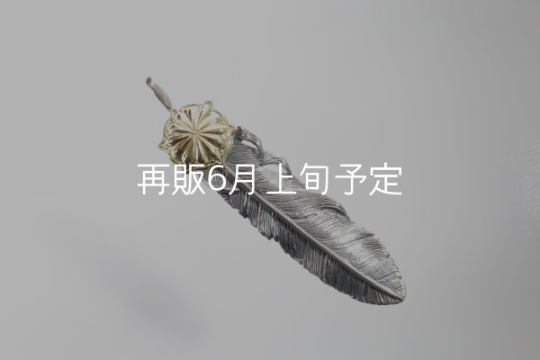 画像2: 千年フェザー(L1)  K18YG-SUNコンチョ  (2)