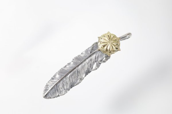 画像3: 千年フェザー(L1)  K18YG-SUNコンチョ  (3)