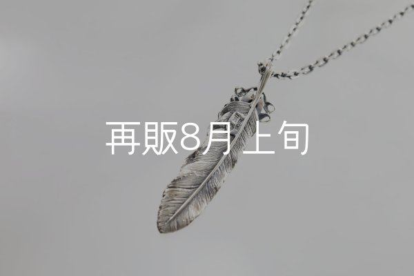 画像4: 千年フェザー(L1オニキス) ペンダント 『チェーン50cm』  (4)
