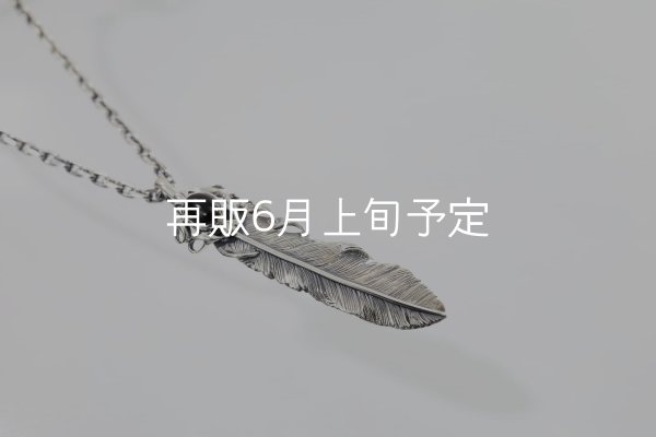 画像2: 千年フェザー(L1オニキス) ペンダント 『チェーン50cm』  (2)