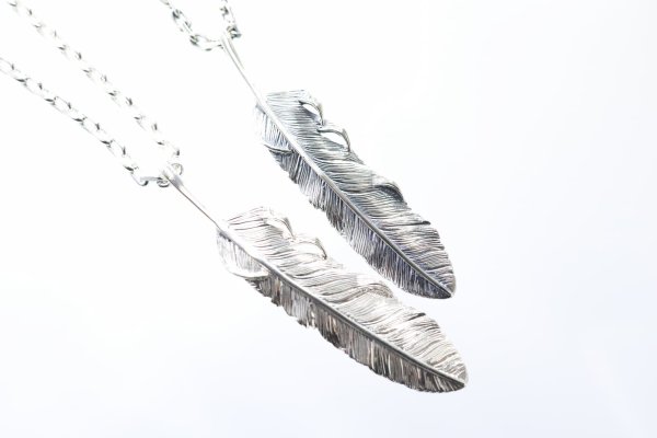 画像4: 千年フェザー(L1)ペンダント 『チェーン50cm』  (4)