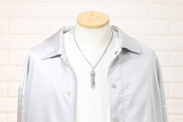 画像8:  千年フェザー (LL1ハートフェザー) ペンダント『チェーン50cm』  (8)