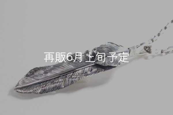 画像3:  千年フェザー (LL2ハートフェザー) ペンダント『チェーン50cm』  (3)