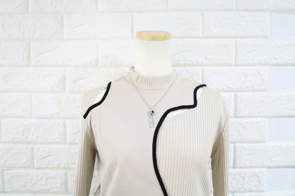 画像5: 千年フェザー(M2オニキス) ペンダント 『チェーン45cm』  (5)