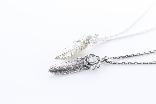画像3: 千年フェザー(MM2)  マグネサイトペンダント 『チェーン40cm』  (3)