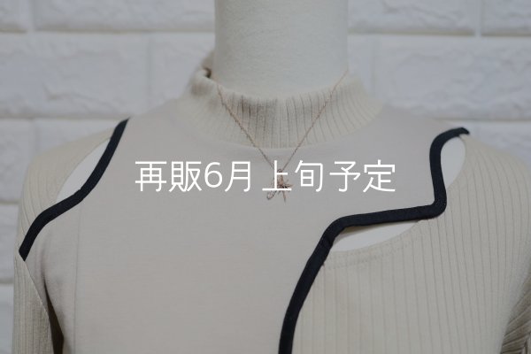 画像4: SUNジュエル × フェザーネックレス ｜K10PG × ダイヤモンド｜  (4)