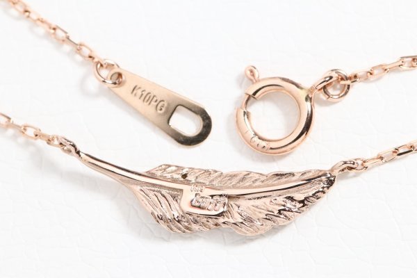 画像5: ミニマムフェザーネックレス |K10PG|  ■雑誌掲載  (5)