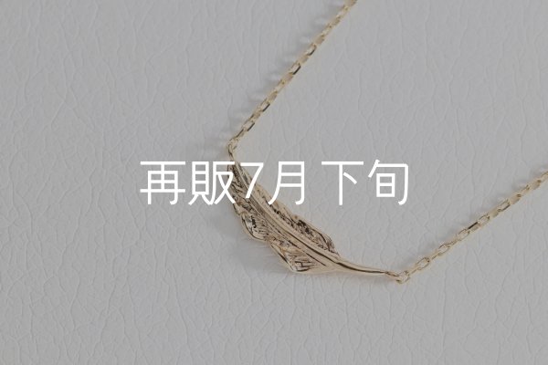 画像2: ミニマムフェザーネックレス ｜K10YG｜  (2)