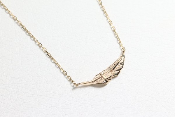 画像4: ミニマムフェザーネックレス ｜K10YG｜  (4)