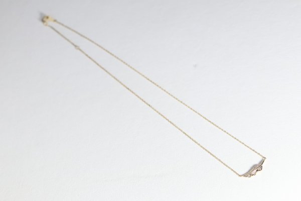 画像6: ミニマムフェザーネックレス ｜K10YG｜  (6)