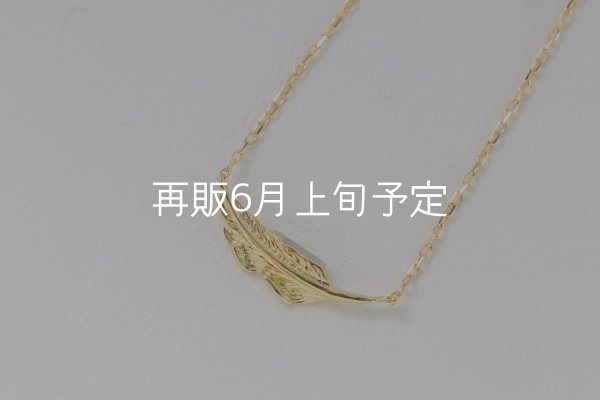 画像2: ミニマムフェザーネックレス ｜K18YG｜  (2)