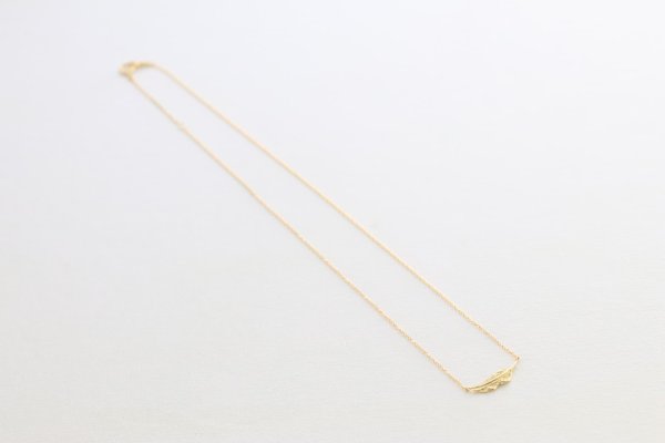 画像4: ミニマムフェザーネックレス |K18YG|  (4)