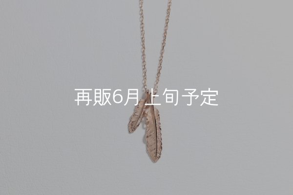 画像1: Wフェザーネックレス(マイクロ) ｜K10PG｜  (1)