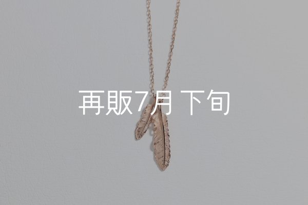 画像1: Wフェザーネックレス(マイクロ) ｜K10PG｜  (1)