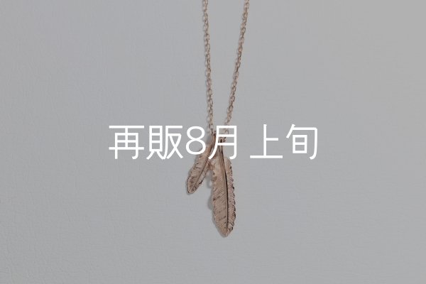 画像1: Wフェザーネックレス(マイクロ) ｜K10PG｜  (1)