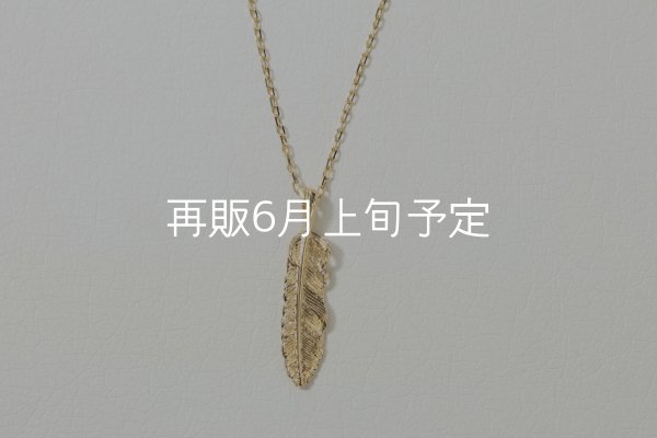 画像1: マイクロフェザーネックレス ｜K18YG｜  (1)