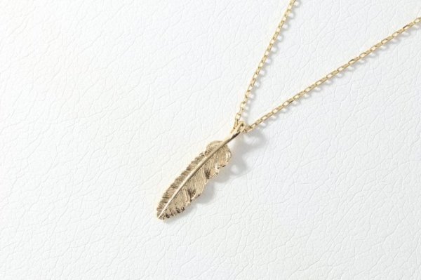 画像3: マイクロフェザーネックレス ｜K18YG｜  (3)
