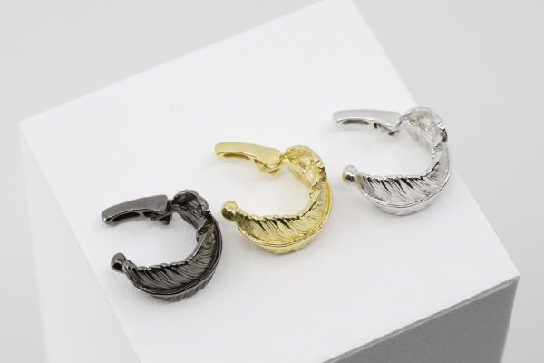 画像4: フェザーイヤーカフ  (4)