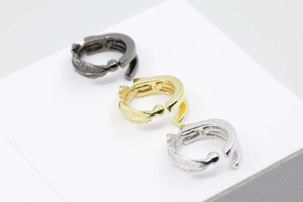 画像3: フェザーイヤーカフ  [2way]  (3)