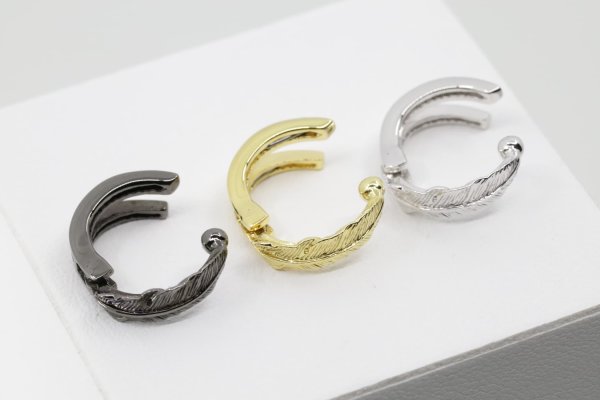 画像2: フェザーイヤーカフ  [2way]  (2)