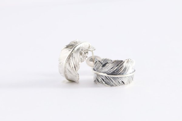 画像7: 千年フェザー(MM1)ピアス  [左耳用]  (7)