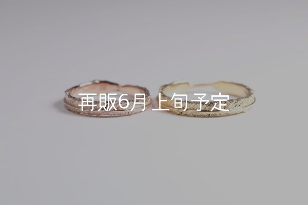 画像8: フェザーリング(3mm) [ペア] ｜K10PG / K18YG｜  (8)