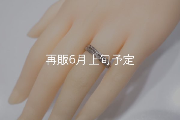 画像6: フェザーリング(4mm) ｜K18WG｜  (6)