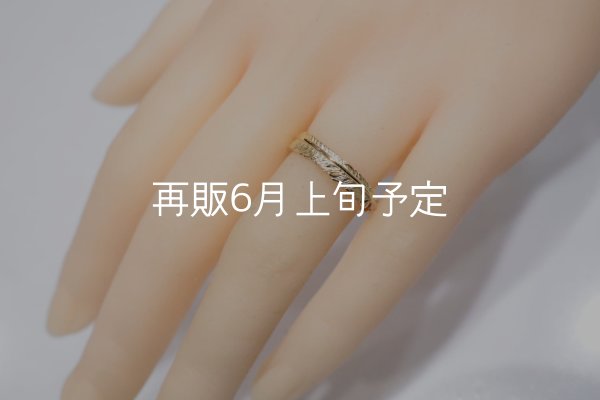 画像6: フェザーリング(4mm) ｜K18YG｜  (6)