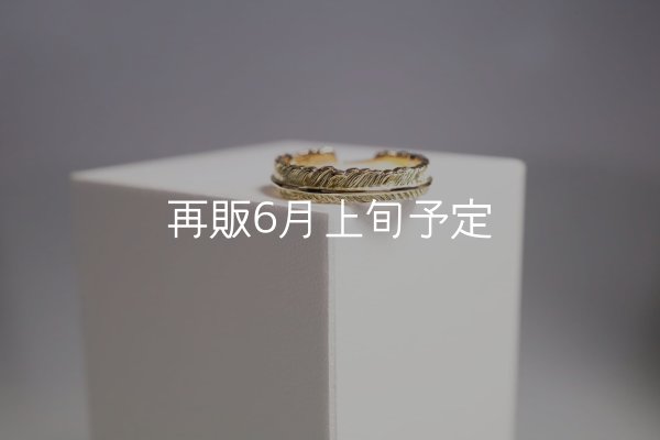 画像2: フェザーリング(4mm) ｜K18YG｜  (2)