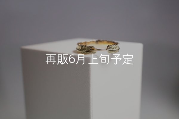 画像3: フェザーリング(4mm) ｜K18YG｜  (3)