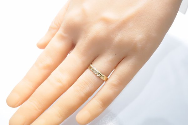 画像5: フェザーリング(4mm) ｜K18YG｜  (5)