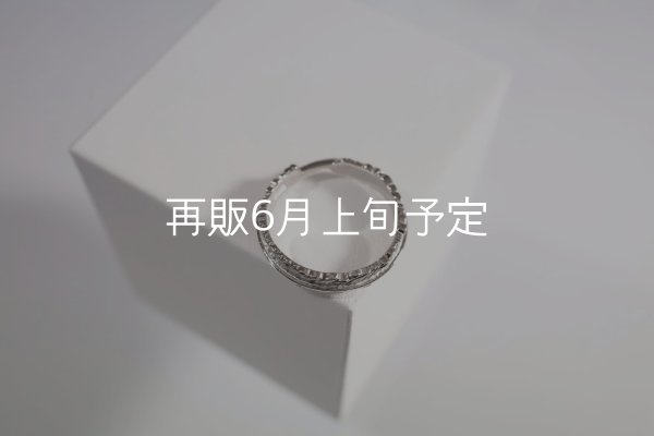 画像1: フェザーリング(4mm) ｜Pt900｜  (1)