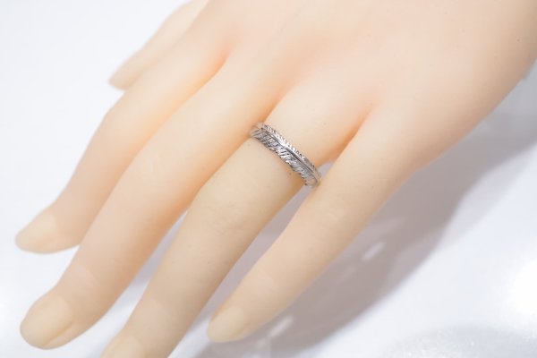 画像6: フェザーリング(4mm) ｜Pt900｜  (6)