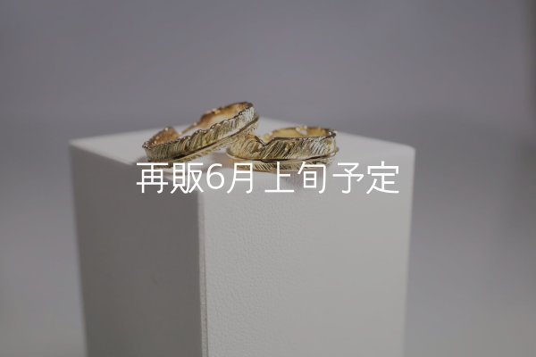 画像1: フェザーリング [ペア] ｜K18YG｜ ■4mm  ■6mm  (1)