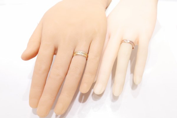 画像2: フェザーリング [ペア] ｜K10PG / K18YG｜  (2)