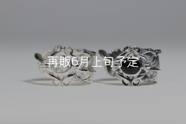 画像1: 千年フェザー(L1)  石付きリング  (1)