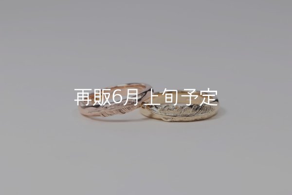 画像2: ラウンドフェザーリング [ペア] ｜K10PG/K10YG｜  (2)