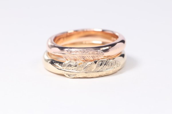 画像4: ラウンドフェザーリング [ペア] ｜K10PG/K10YG｜  (4)