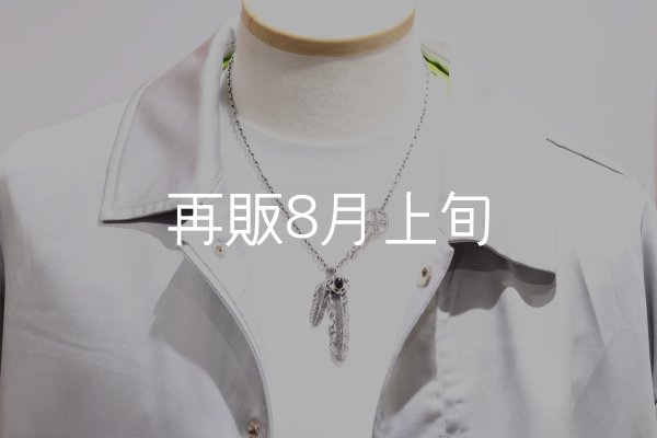 画像7: Wフェザーネックレス (MM2/L2オニキス)  クローフック/アローメディスン 『チェーン50cm』  (7)