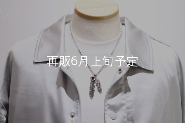 画像5: Wフェザーネックレス (L1オニキス/M1)  クローフック/スターメディスン 『チェーン50cm』  (5)