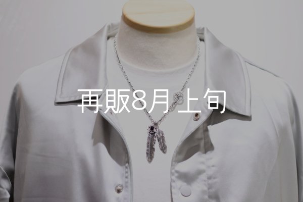 画像5: Wフェザーネックレス (L1オニキス/M1)  クローフック/スターメディスン 『チェーン50cm』  (5)
