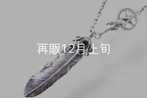 画像1: 千年フェザー(L2オニキス)  クローフック/スターメディスン 『チェーン50cm』  (1)