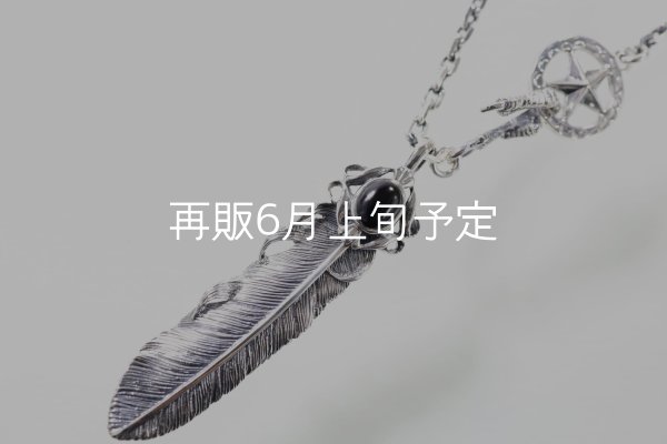 画像1: 千年フェザー(L2オニキス)  クローフック/スターメディスン 『チェーン50cm』  (1)