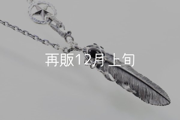 画像2: 千年フェザー(L2オニキス)  クローフック/スターメディスン 『チェーン50cm』  (2)